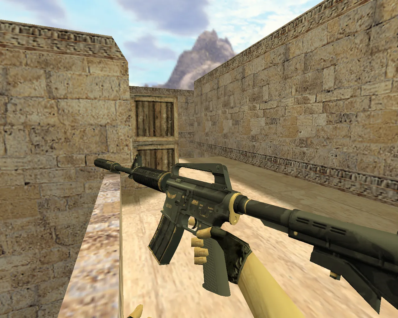 Скриншот Модель v_m4a1 «М4А1 Элитное снаряжение» для CS 1.6: p_ и w_ модели, анимация осмотра, звуки и качество текстур