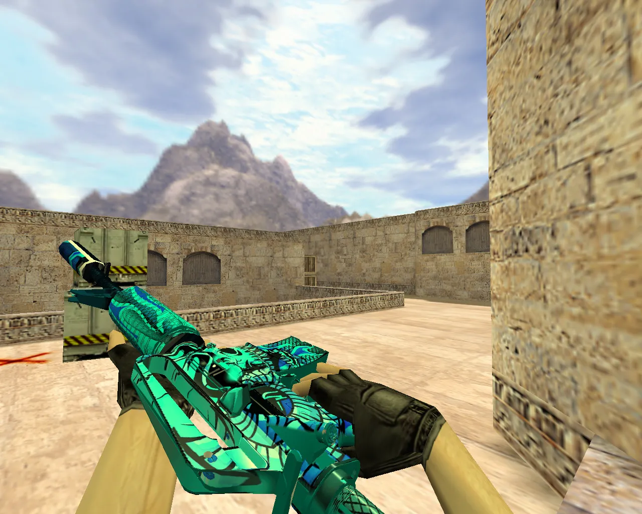 Скриншот Модель M4A1 Eske v_ p_ w_ для CS 1.6: звуки, анимация осмотра, качественные текстуры