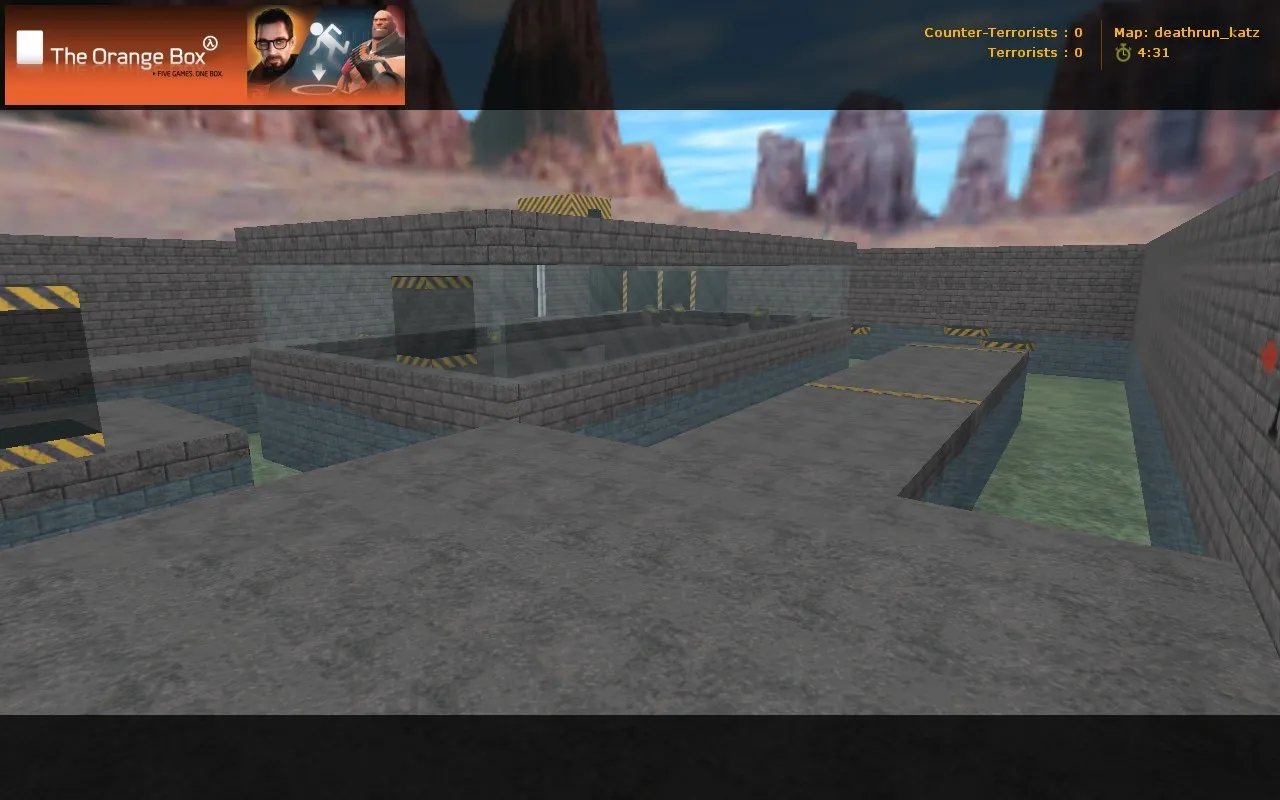 Скриншот  deathrun_katz для CS 1.6: тактика за CT и TR, точки, .nav и оптимизация wpoly/epoly