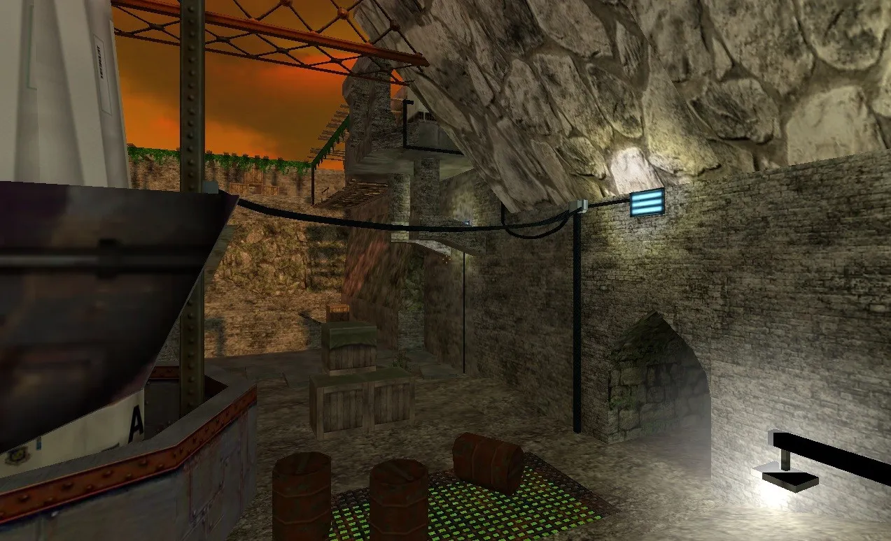 Скриншот  Карта de_secret_stone для CS 1.6: оптимизация и тактика