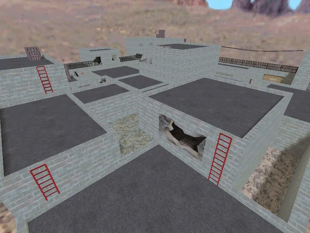 Скриншот  Карта de_war для CS 1.6: тактика и особенности