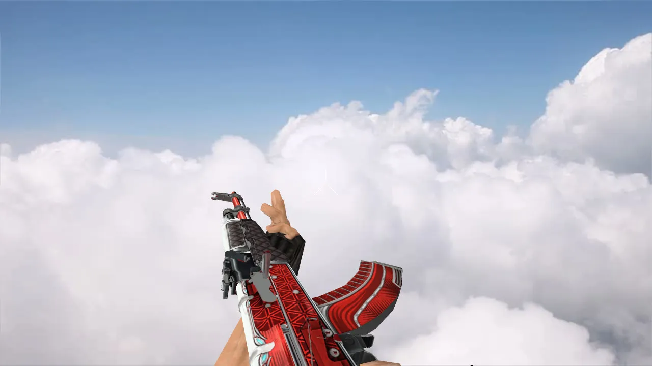 Скриншот Модель «AK-47 Ruby» v_ модели и p_ модели для CS 1.6: звуки, анимация осмотра, текстуры и качество в игре