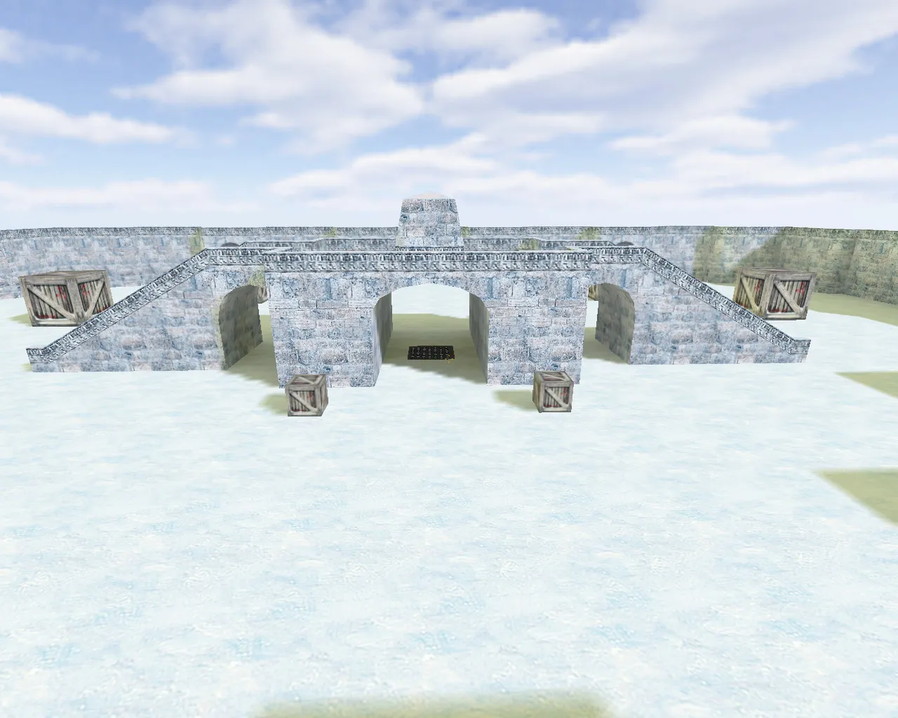 Скриншот  Карта awp_india_snow для CS 1.6: дальние линии, AWP точки и контроль раундов