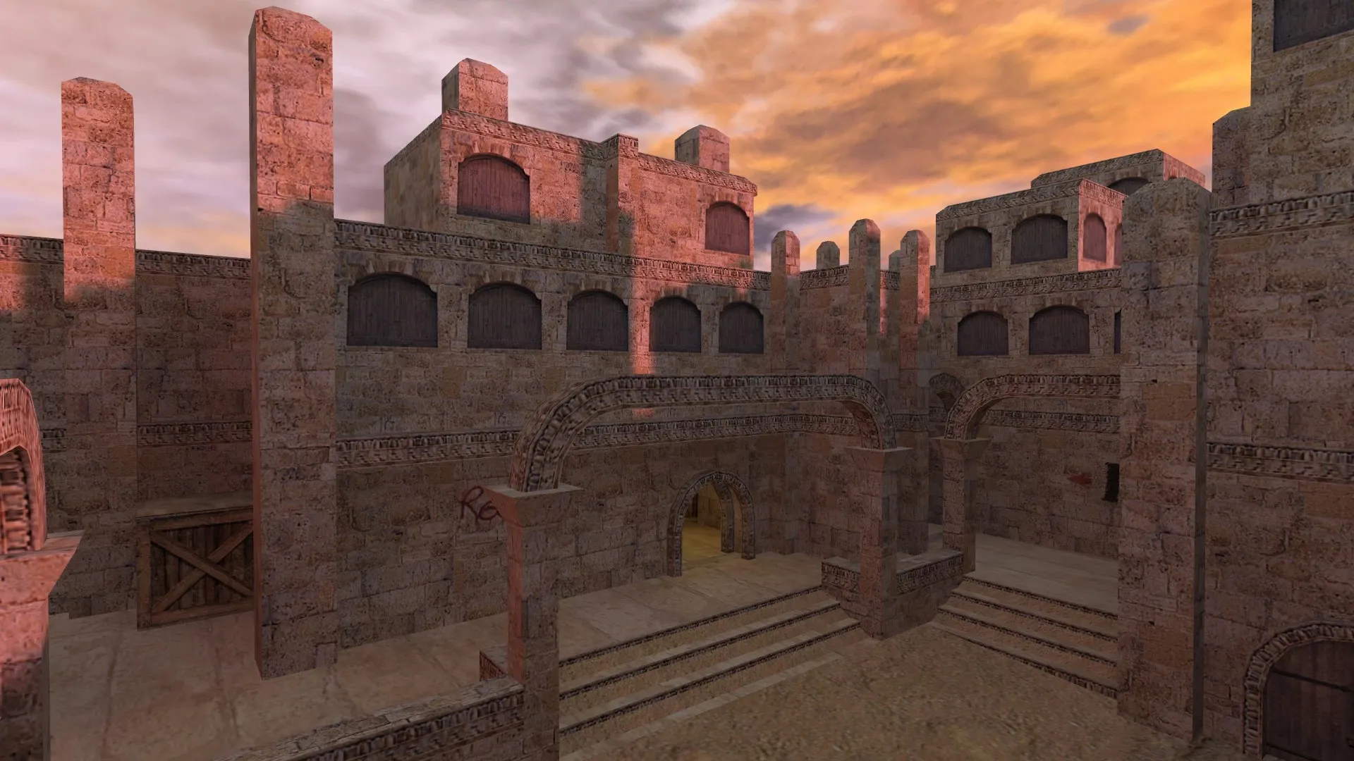 Скриншот  de_buried для CS 1.6: настройка, точки, .nav, оптимизация wpoly/epoly и чистый конфиг