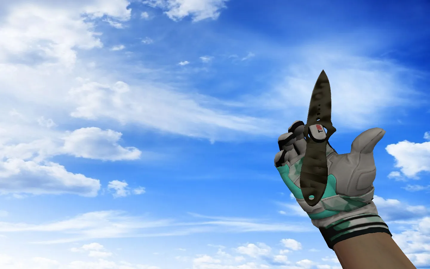 Скриншот Модель «☆ Скелетный нож | Сажа» v_ / p_ / w_ для CS 1.6: звуки, анимация осмотра, качество текстур