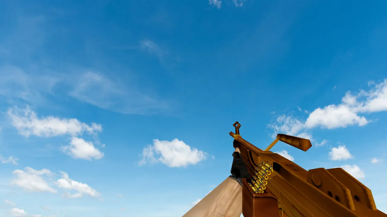 Скриншот  Пак моделей оружия «Gold Weapons Pack V3» для CS 1.6: v_ p_ w_ модели, звуки, анимация осмотра