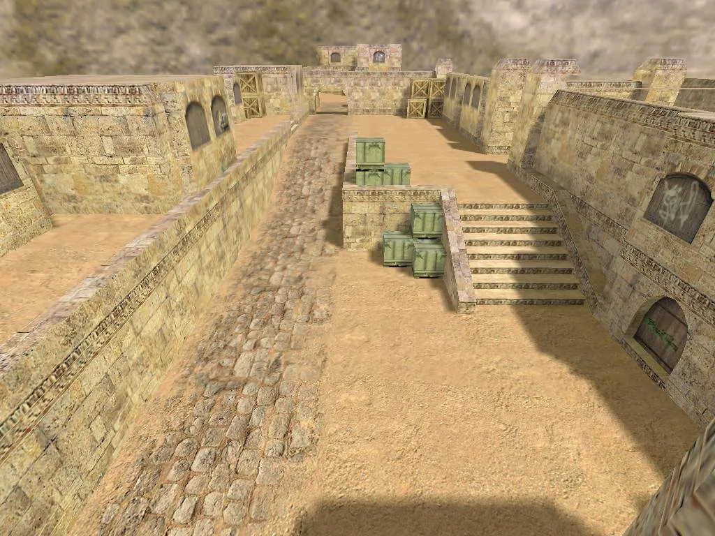 Скриншот  Лучшая карта lethal_de_dust_mirror для CS 1.6 - подробное описание