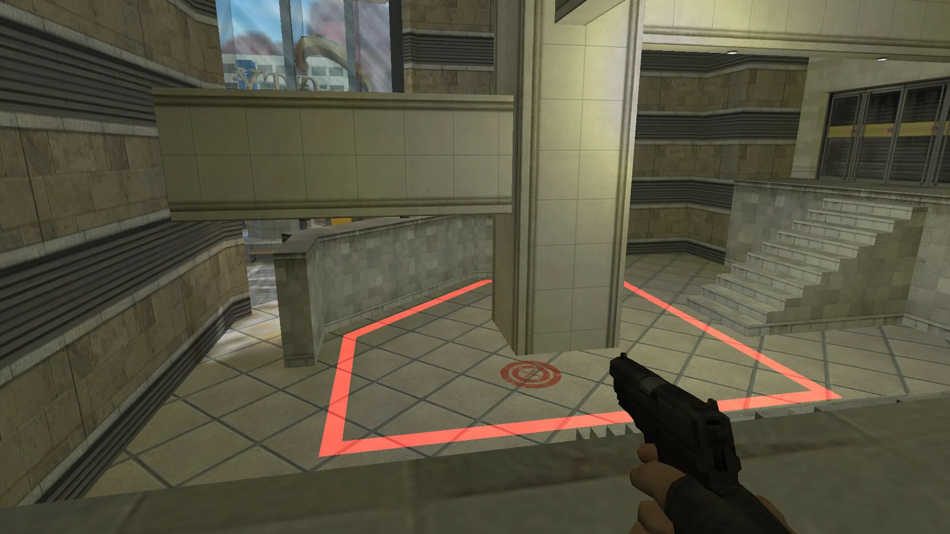 Скриншот de_angelcity карта для CS 1.6: тактика за Т и КТ, точки, оптимизация и боты (.nav)