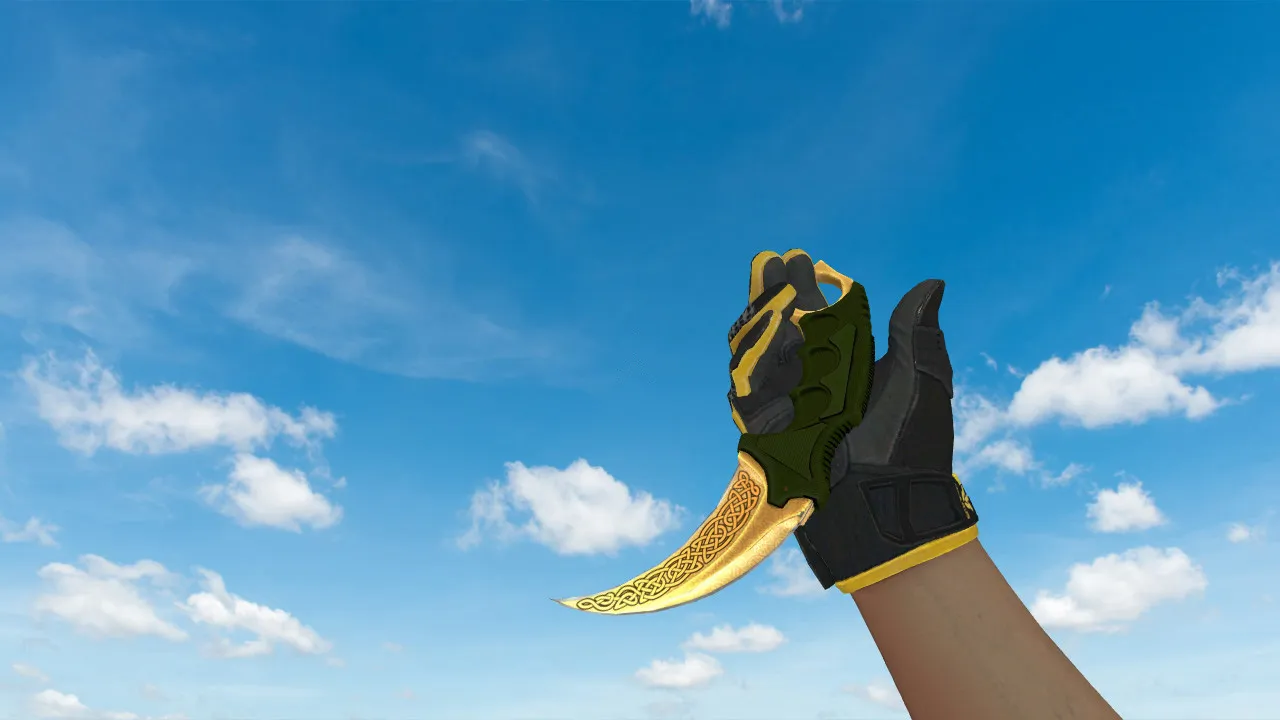 Скриншот Модель ножа керамбит «Легенды» для CS 1.6: v_, p_, w_ модели, звуки, анимация осмотра и качество текстур