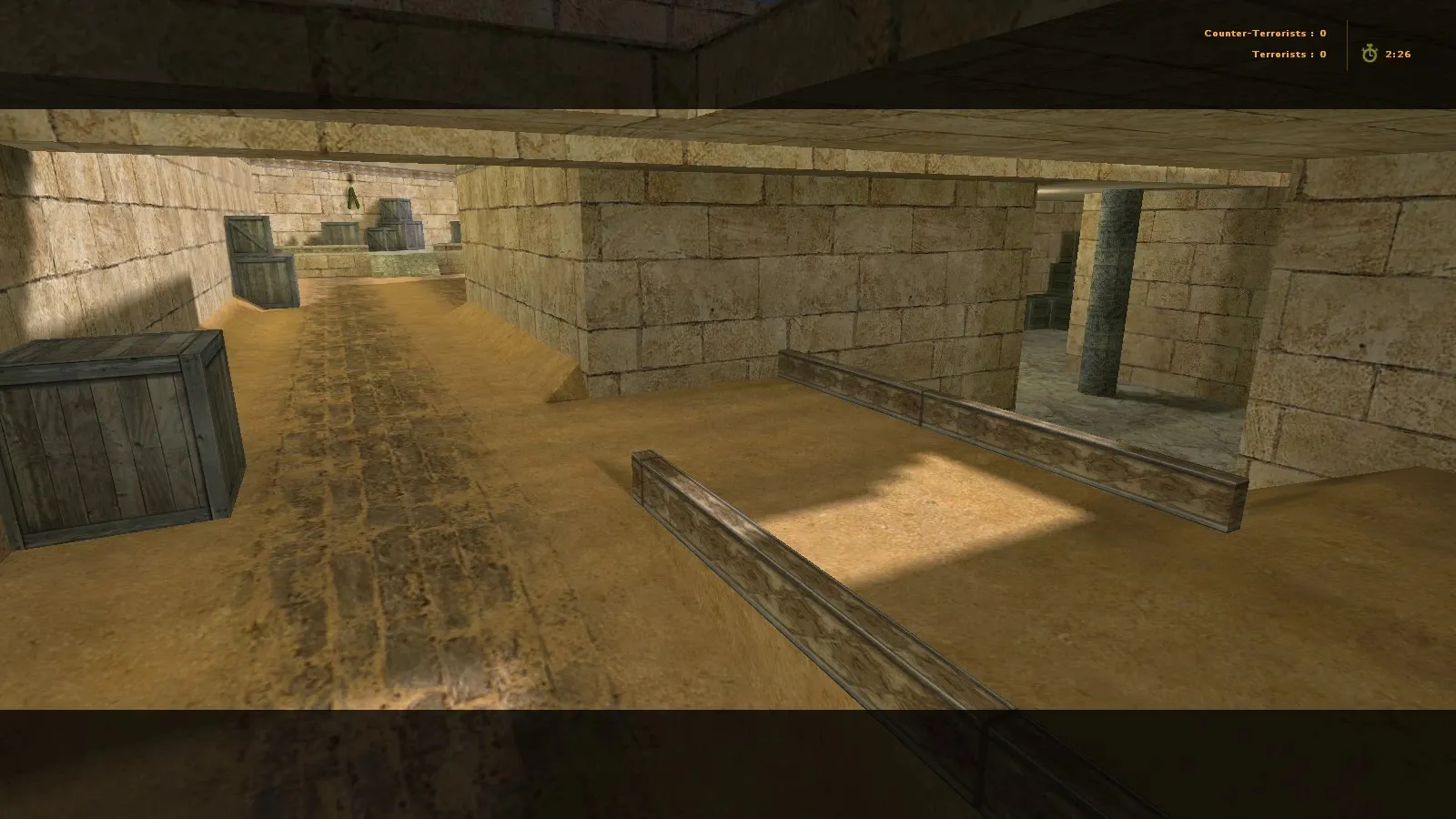 Скриншот  Карта de_heroes для CS 1.6: баланс сторон, точки, .nav для ботов, оптимизация wpoly/epoly