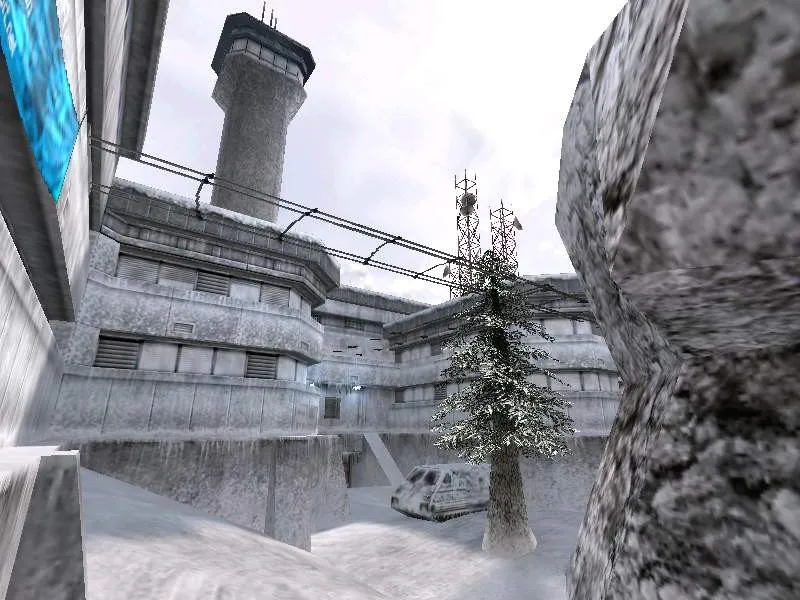Скриншот  Карта de_snowfacility_pre для CS 1.6: Тактика и особенности