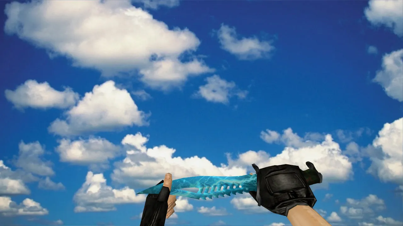 Скриншот Модель ножа «Nautilus Lightning» v_ нож CS 1.6: p_ и w_ модели, звуки, анимация осмотра