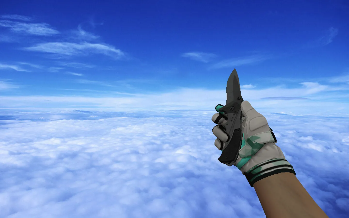 Скриншот Модель v_ Nomad Knife | Vanilla для CS 1.6: p_ и w_ файлы, звук, анимация осмотра, текстуры, качество