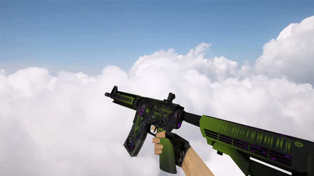 Скриншот Модель M4A4 Reset v_m4a1 p_m4a1 w_m4a1 для CS 1.6: звуки, анимация осмотра, текстуры и настройка