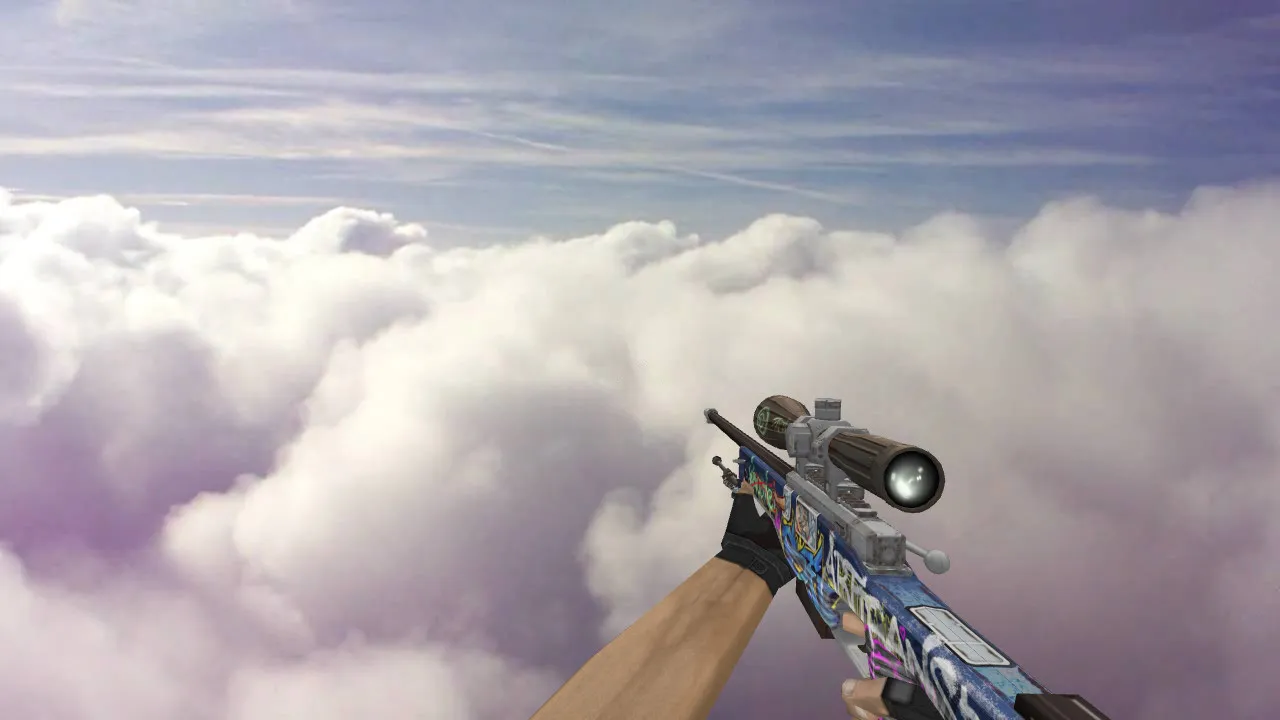 Скриншот Модель «AWP Train Graffiti» для CS 1.6 - Качество и Уникальность