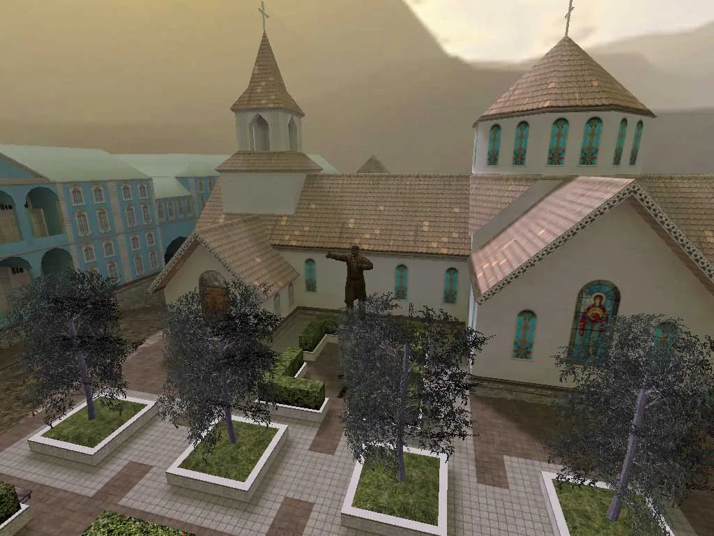 Скриншот de_cu6upb карта для CS 1.6: точки, стороны, .nav для ботов и оптимизация wpoly/epoly