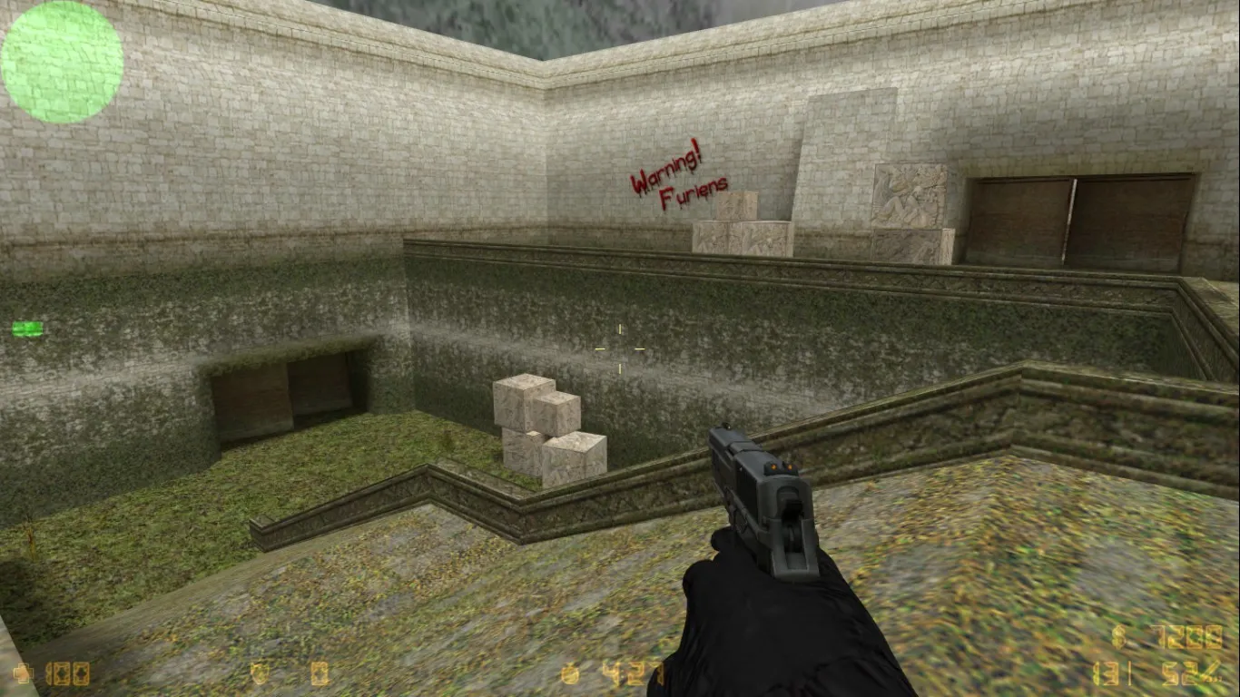 Скриншот  de_furien_valley для CS 1.6: тактики за CT/T, точки, .nav, оптимизация и настройка карты