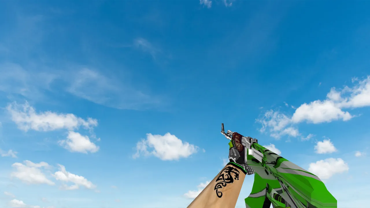 Скриншот Green Bump Weapon Pack: пак моделей оружия для CS 1.6 (v_, p_, w_, звуки, анимация осмотра, текстуры)