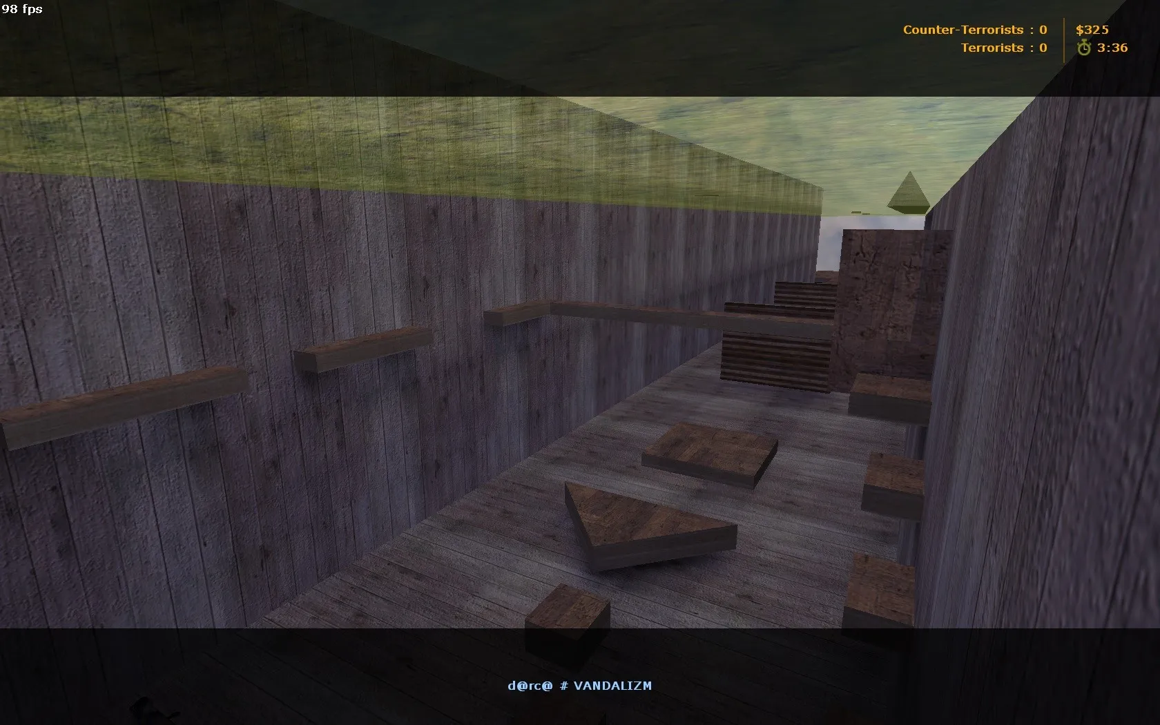 Скриншот  deathrun_virtualstrike_v2 — карта для CS 1.6: точки, маршруты, .nav и оптимизация