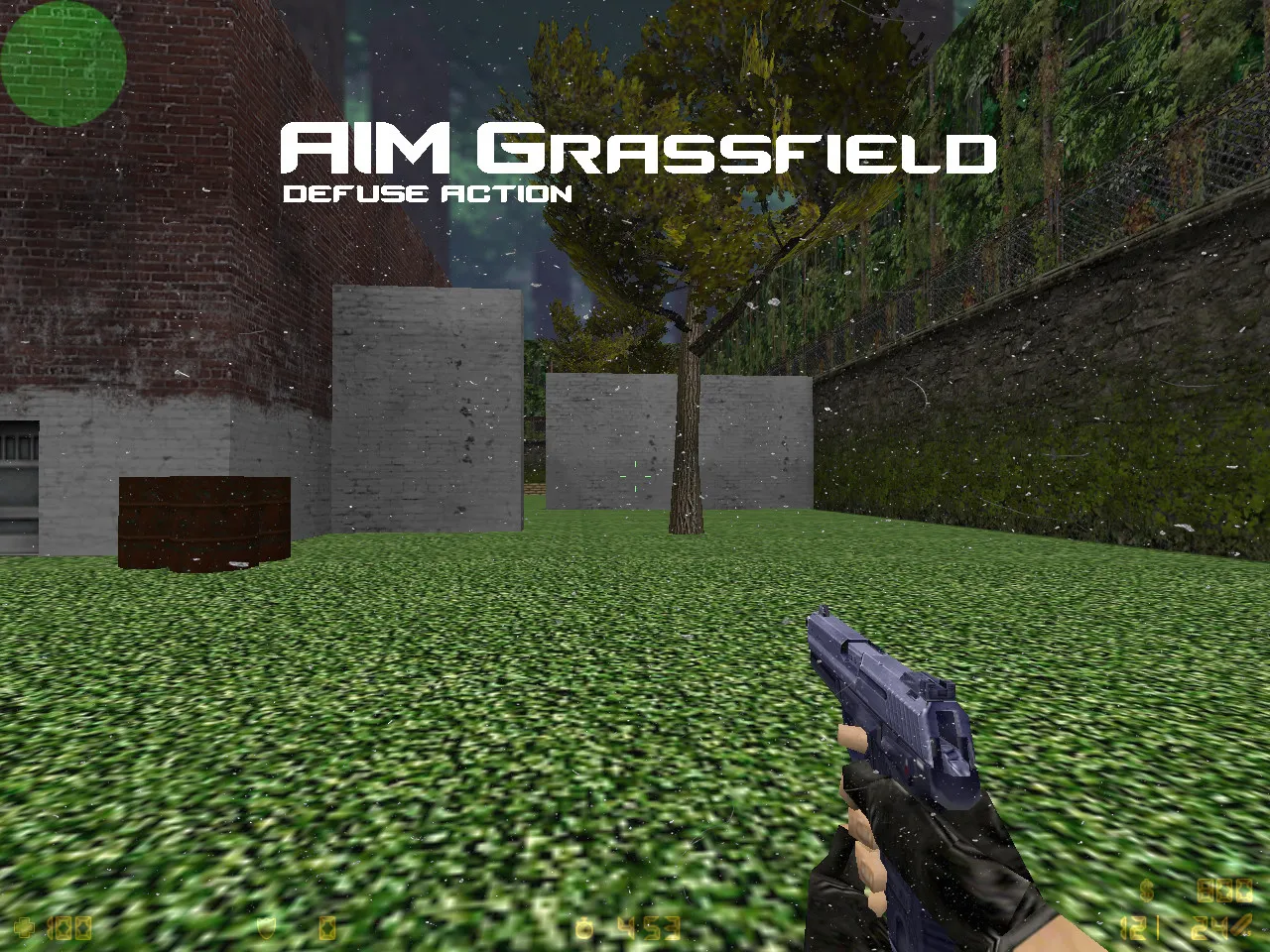 Скриншот  Карта aim_grassfield для CS 1.6: разбор точек, .nav для ботов и оптимизация wpoly/epoly