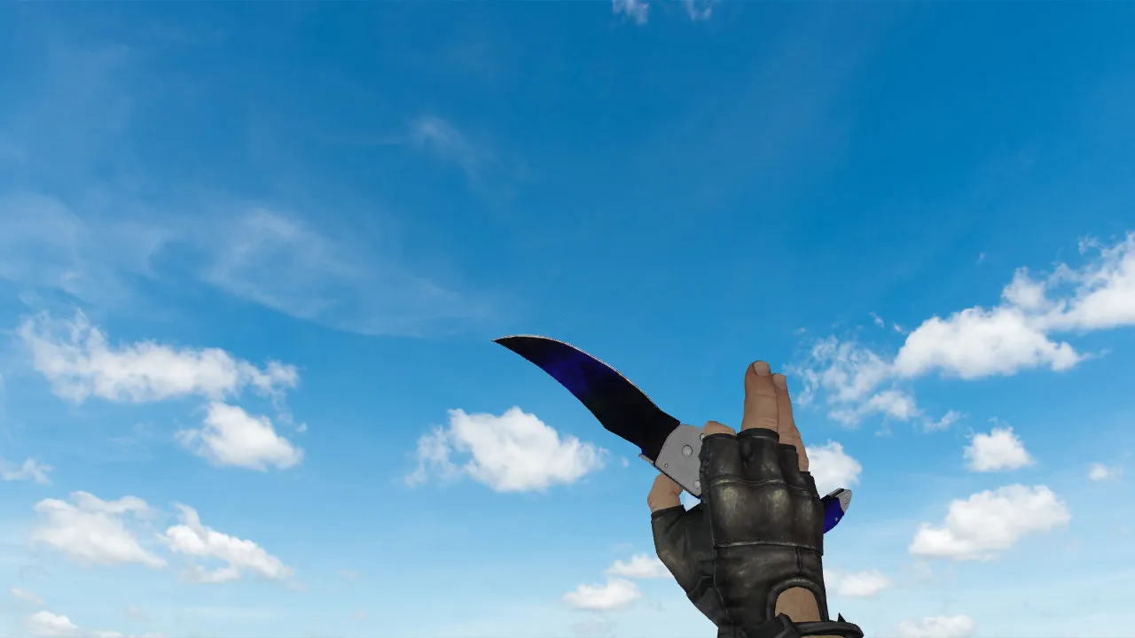 Скриншот Falchion Doppler Phase 3 нож v_model p_model w_model — звуки, анимации осмотра и качество текстур для CS 1.6