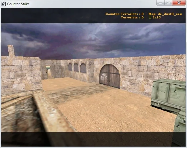 Скриншот  de_dust3_new — DE карта для CS 1.6: тактика, баланс сторон, .nav, оптимизация wpoly/epoly