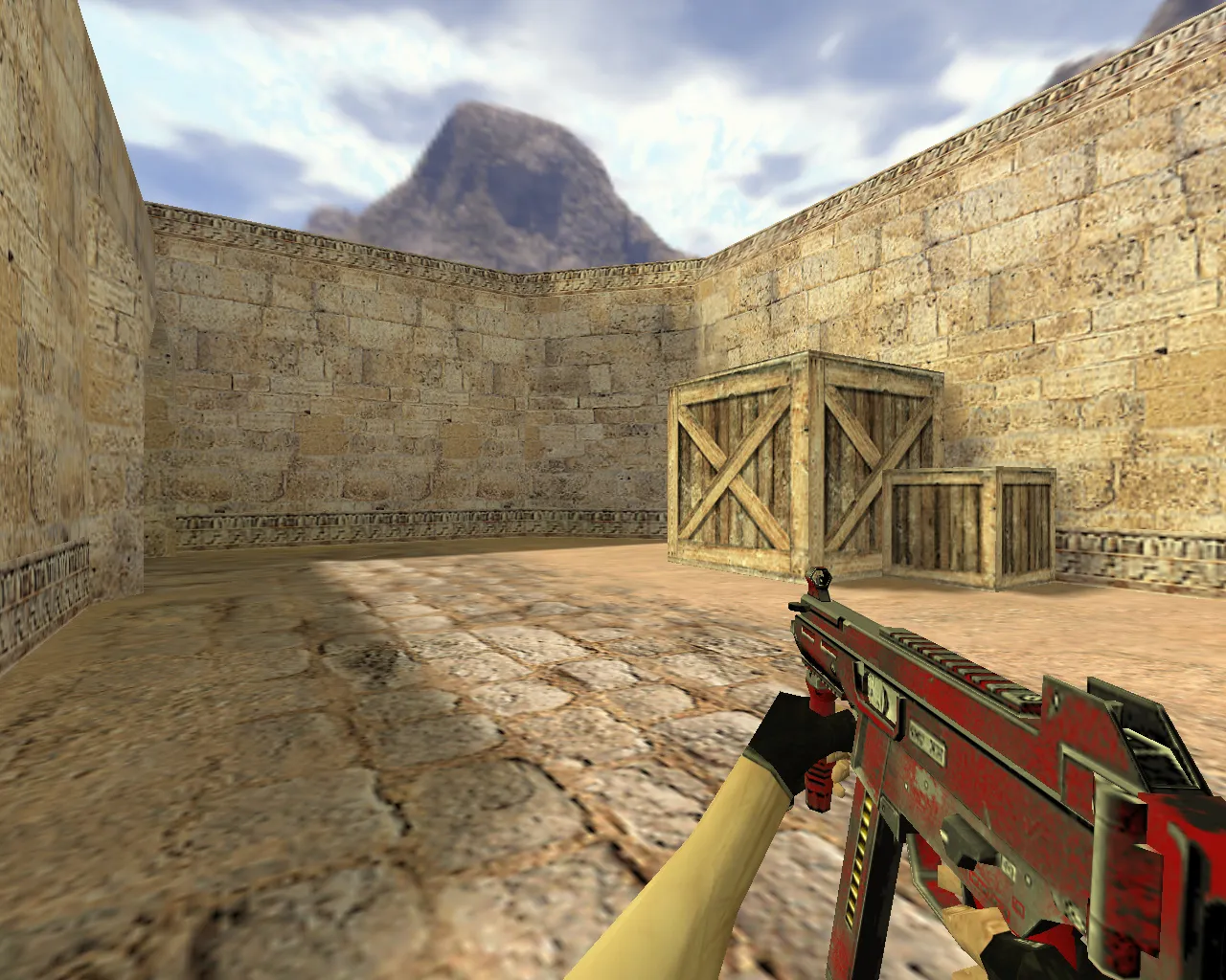 Скриншот Модель «UMP-45 Красный» для CS 1.6 - Оружие с уникальным дизайном