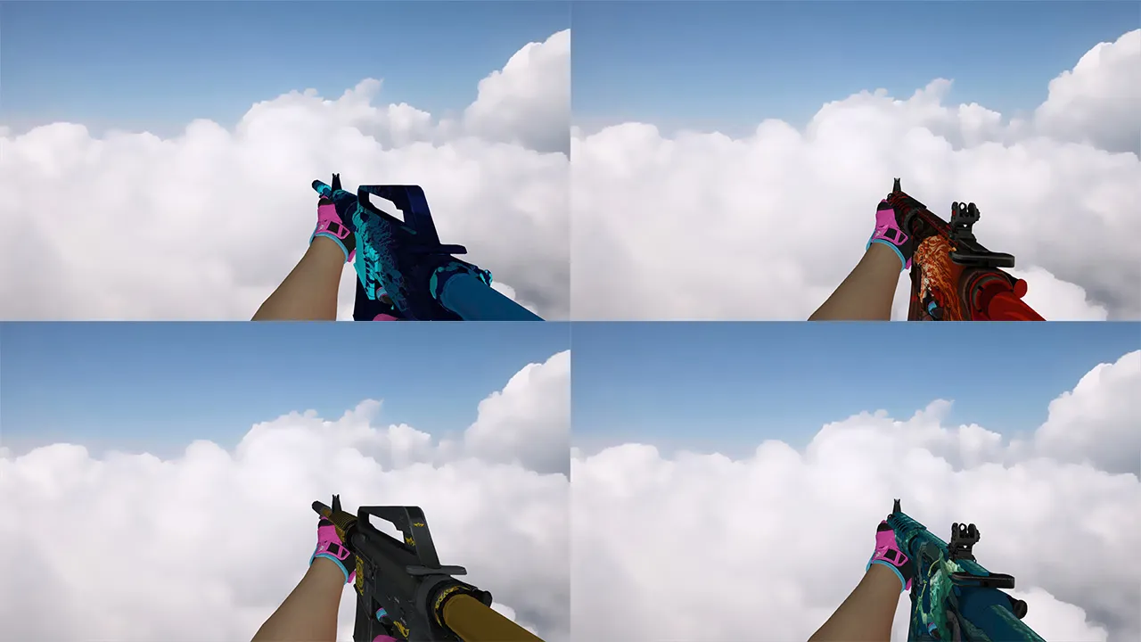 Скриншот Пак оружия с перчатками Порок для CS 1.6: v_ и p_ модели, звуки, анимация осмотра, качество текстур