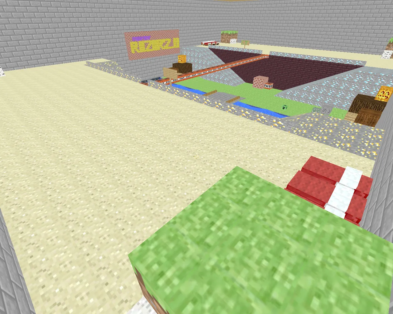 Скриншот  Карта «35hp_minecraft» для CS 1.6: ножевые раунды, точки, .nav для ботов и оптимизация