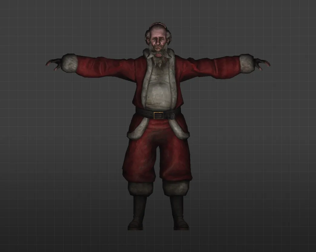 Скриншот Модель «Бомже-Санта» для CS 1.6 - Уникальный скин для игроков