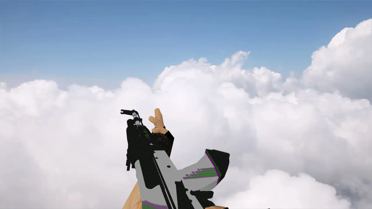 Скриншот v_ak47 Sport и p_ak47 Sport: модель «AK-47 Sport» для CS 1.6 с звуками, осмотром и качественными текстурами