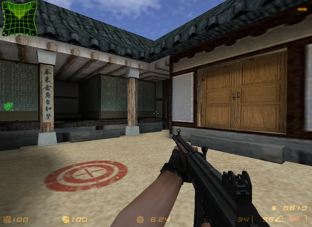 Скриншот  Карта de_korea для CS 1.6: Тактический геймплей и баланс сторон