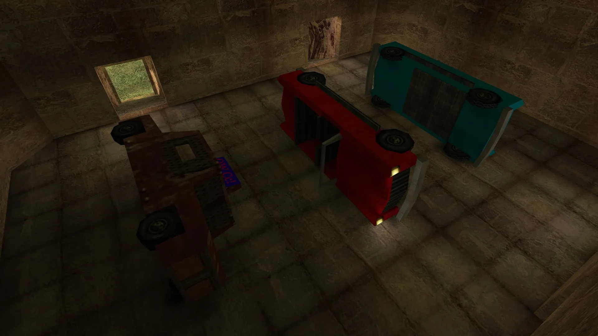 Скриншот  Карта de_lostcars для CS 1.6 - тактика и подробности