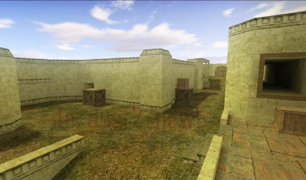 Скриншот  de_dust2_newb — карта DE для CS 1.6: точки, маршруты, .nav и оптимизация