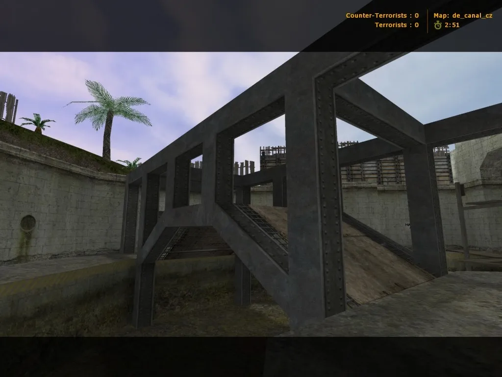 Скриншот  de_canal_cz — карта для CS 1.6: точки, проходы, .nav, баланс сторон, оптимизация wpoly/epoly