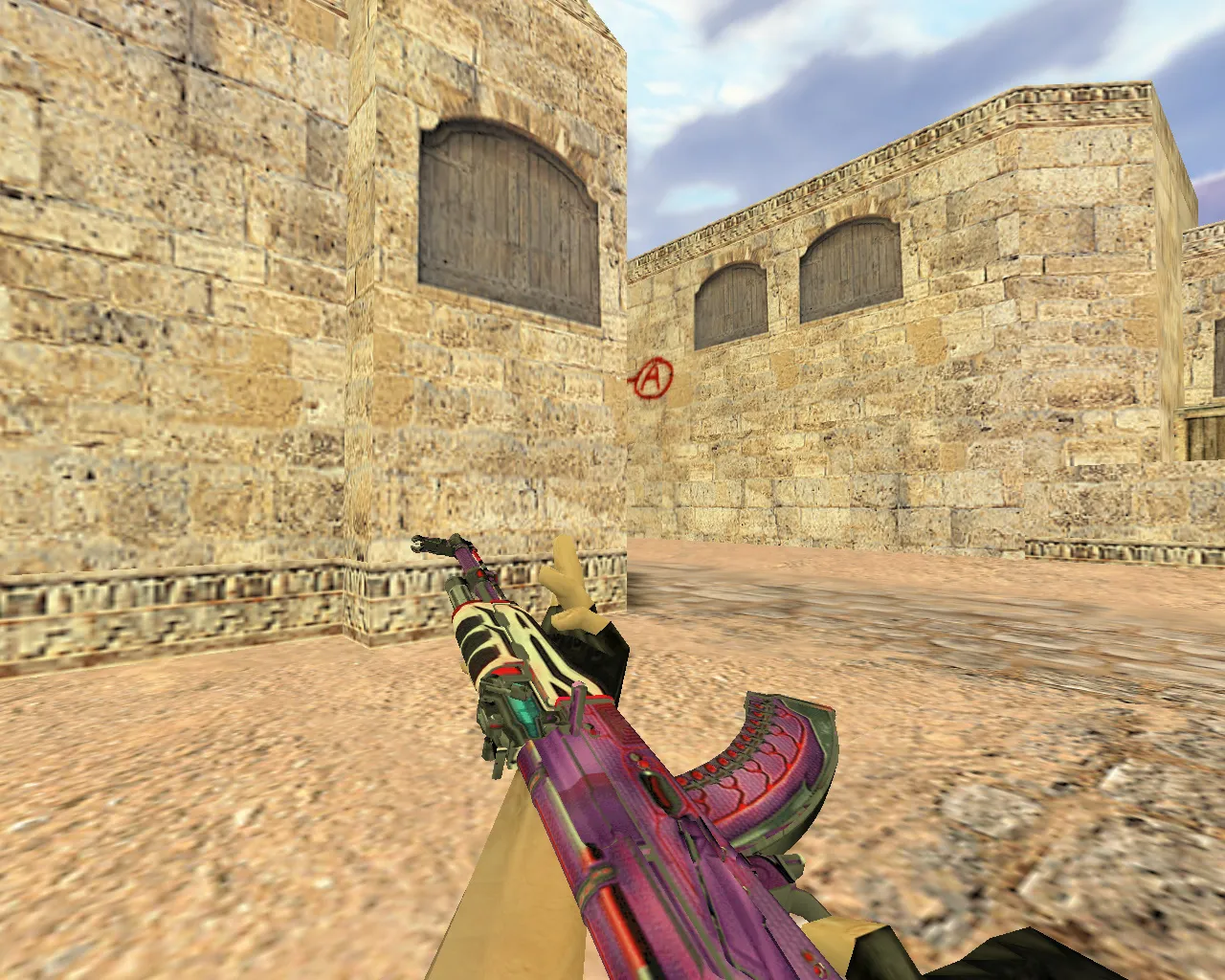 Скриншот Модель АК-47 Кибервоин для CS 1.6 - Уникальная модель с качественной анимацией