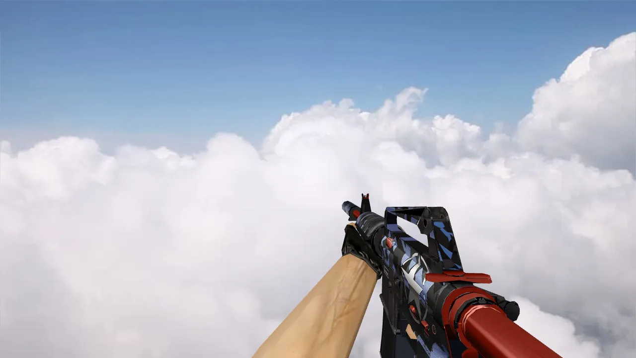 Скриншот Модель M4A1 Brass v_ p_ w_ для CS 1.6: звуки, анимация осмотра, текстуры и настройка