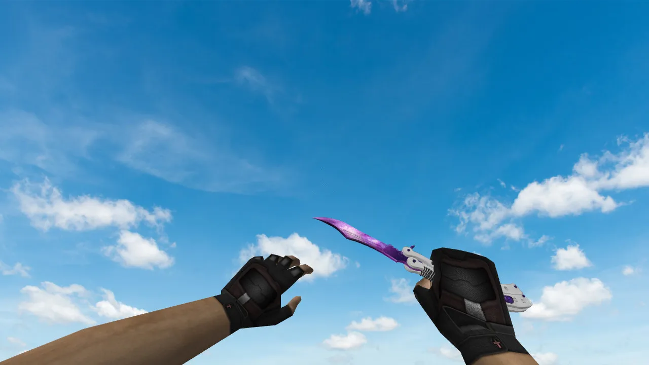 Скриншот Модель v_ / p_ / w_ Butterfly Knife Specy для CS 1.6: звуки, анимация осмотра и текстуры