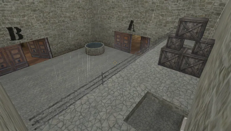 Скриншот  Карта de_storm_mansion для CS 1.6 - Тактические преимущества и особенности