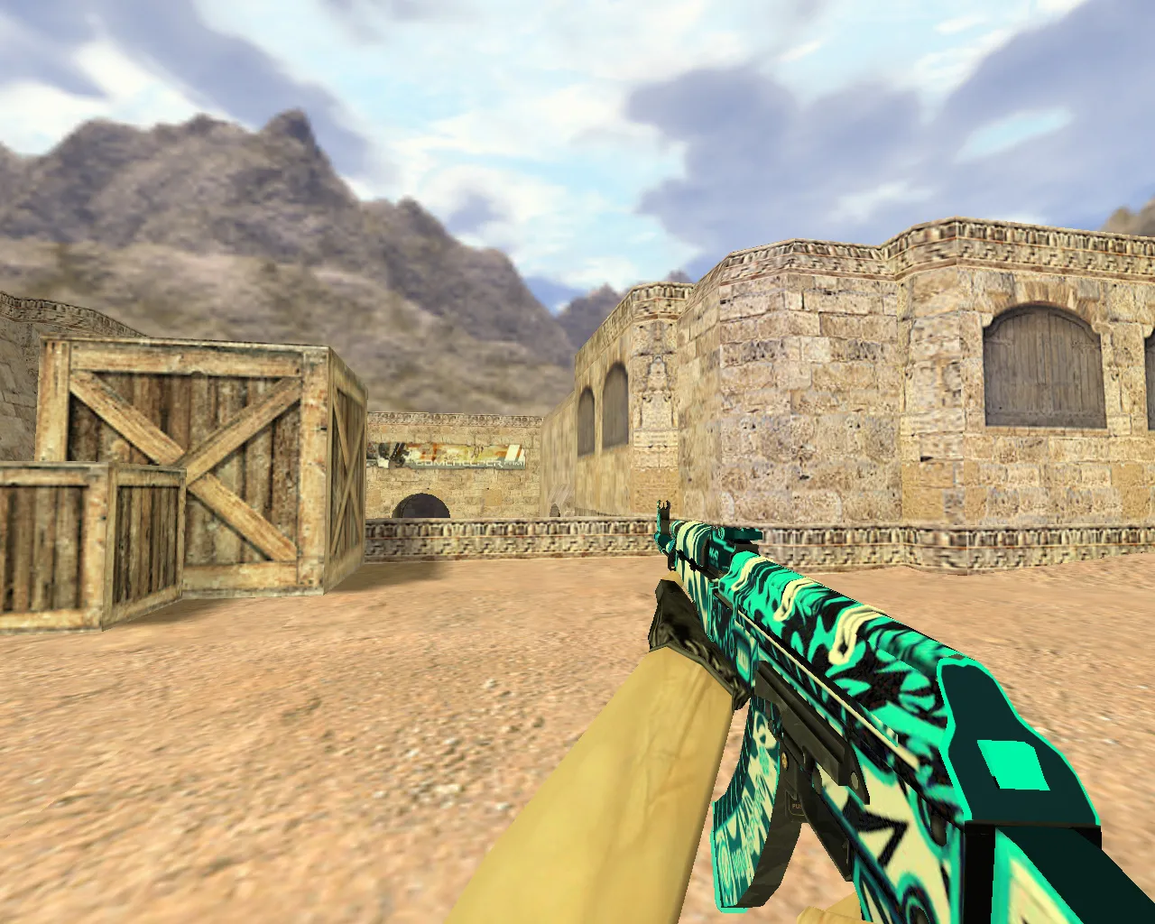 Скриншот Модель АК-47 Снежный вихрь для CS 1.6 – улучшенная версия