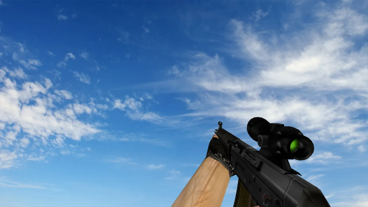 Скриншот  Пак моделей оружия «Сглаженные стандартные модели» для CS 1.6: v_, p_, w_ модели, звуки, анимация осмотра и качество текстур