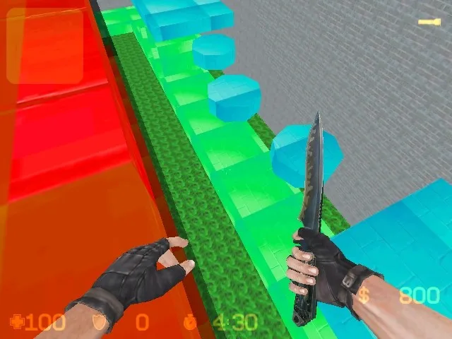 Скриншот  deathrun_impossible для CS 1.6: карта deathrun, точки, раунды и настройка ботов