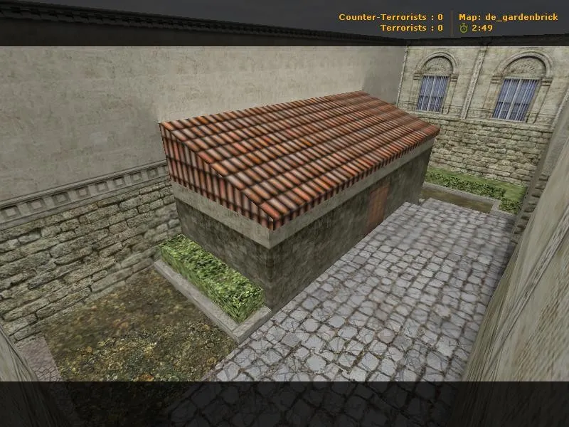 Скриншот  Карта de_gardenbrick для CS 1.6: геймплей, точки, .nav, оптимизация и запуск без вирусов