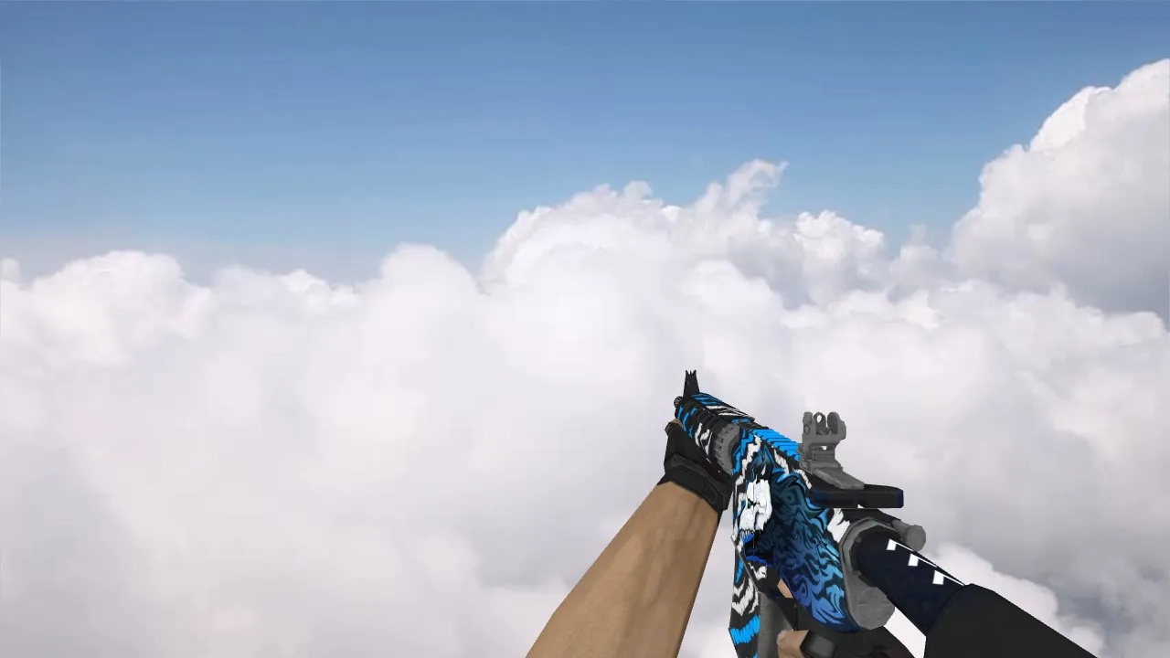 Скриншот Модель «M4A4 Spiritual» v_ и p_ для CS 1.6: звуки, анимация осмотра, текстуры и качество модели