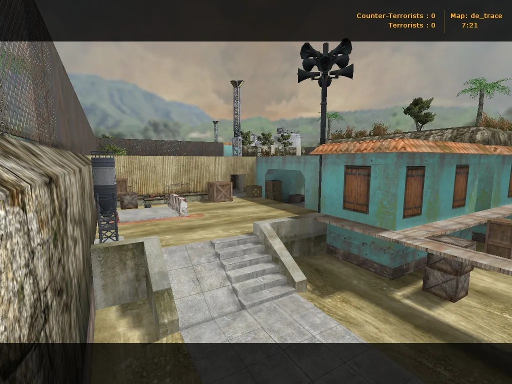 Скриншот  Карта de_trace для CS 1.6: тактики, баланс и оптимизация