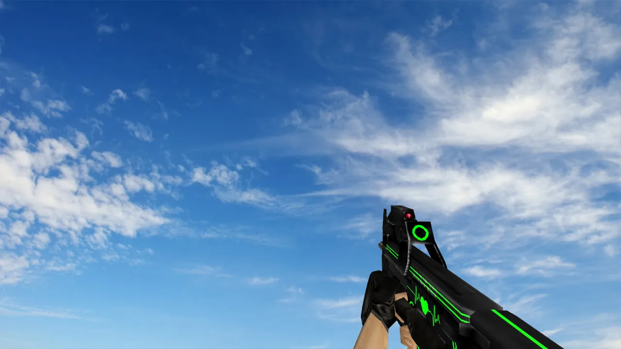 Скриншот Модель «P90 Neon Pulse» для CS 1.6: Идеальный выбор для геймеров