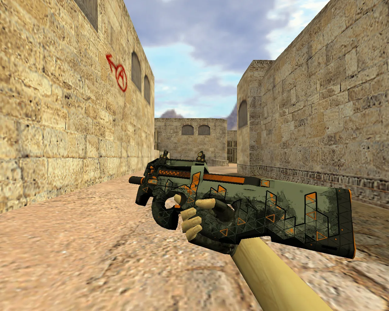 Скриншот Модель «P90 Треугольник» для CS 1.6 - Скачай и играй