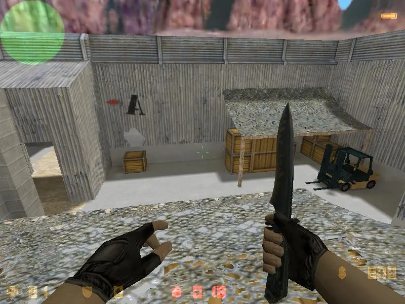 Скриншот  Карта de_striker для CS 1.6 – Тактика и особенности