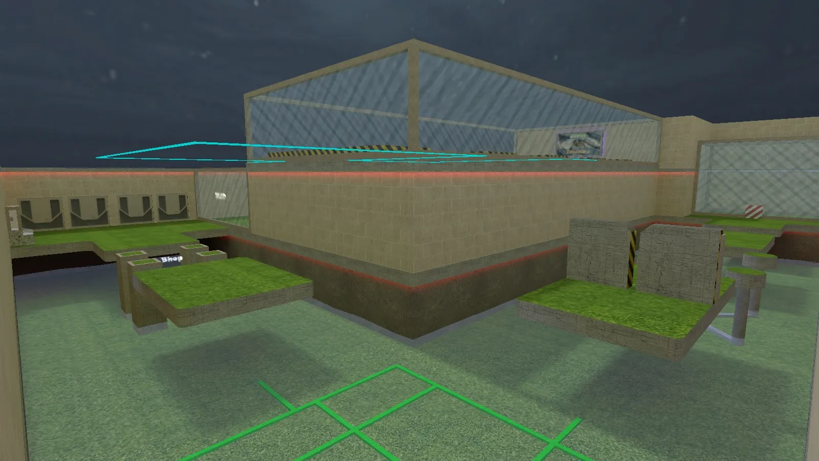 Скриншот  deathrun_friday3_rmk для CS 1.6: карта deathrun, точки, маршруты, .nav и оптимизация wpoly/epoly