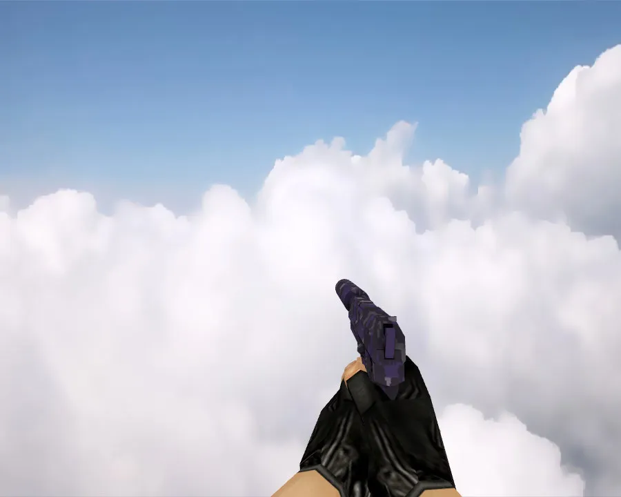 Скриншот USP-S | Пиксельный камуфляж «Фиолетовый» для CS 1.6